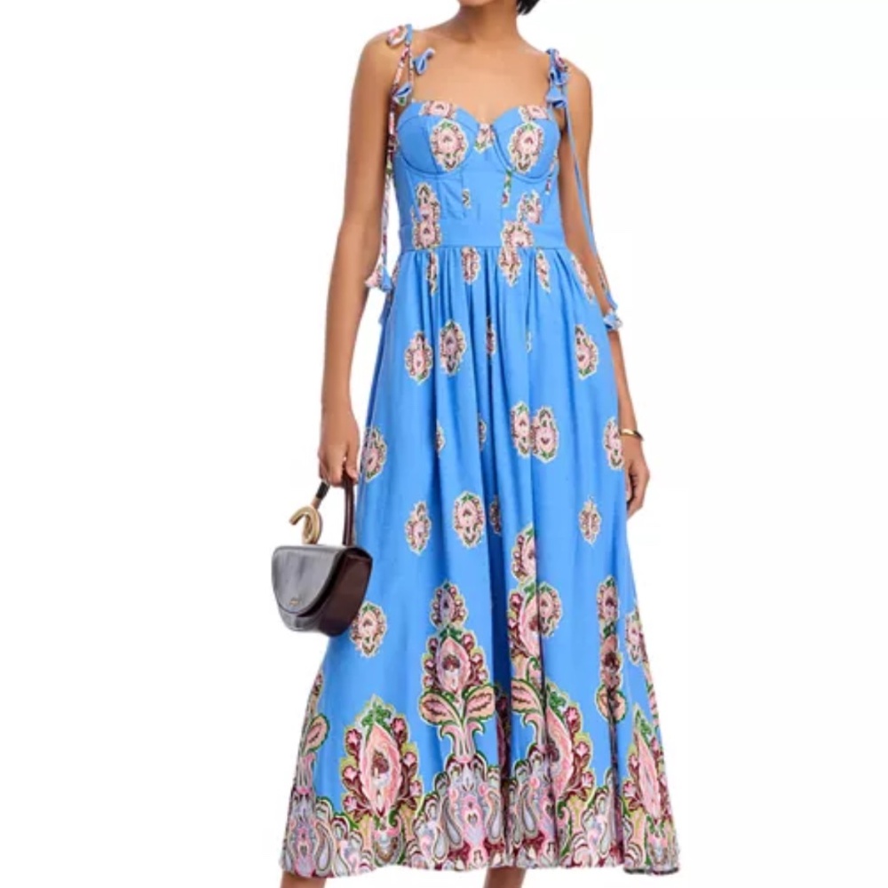 AQUA Ombre Paisley Midi Dress